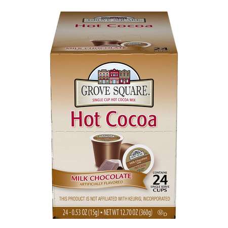 GROVE SQUARE Grove Square 0.53 oz. Single Cup Milk Chocolate Hot Cocoa, PK96 12G13664652